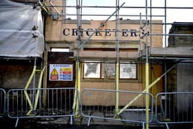The Cricketers Arms in Keighley is being demolished