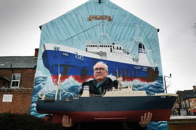 50th anniversary of the sinking of the the Gaul at Hull Fishing Heritage Centre. Pictured Kevin Tracey whose brother Billy was lost on the Gaul.
6th February 2004.
Picture Jonathan Gawthorpe