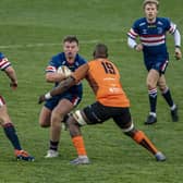ON THE BOARD: Doncaster Knights' Will Holling. Picture Tony Johnson