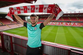 John McAtee signs on loan for Barnsley. Picture courtesy of Barnsley FC.