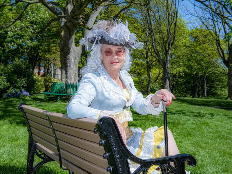 Vivian Moore from Malton enjoys the sunshine