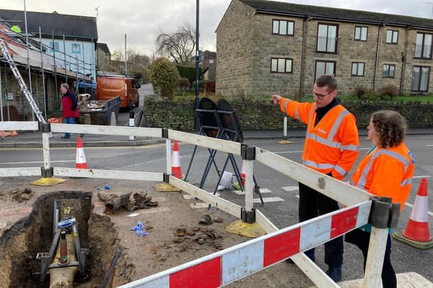 The water main in Stannington which exploded and damaged a gas main so severely that high pressure water then flowed with force into the gas pipes