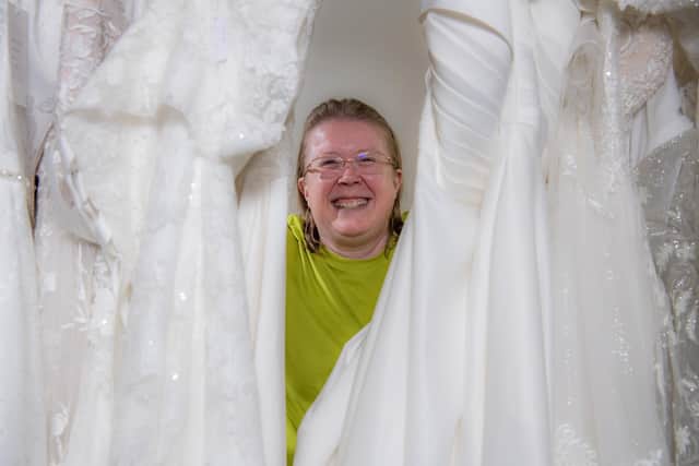 Mandy Abramson, owner of Cinderella's, who uses real people to model her dresses to promote body positivity. (Pic credit: Tony Johnson)