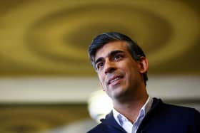 Prime Minister Rishi Sunak during a Q&A event at the Queens Hotel in the former mining village of Maltby, near Rotherham, South Yorkshire. PIC: Carl Recine/PA Wire
