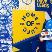 Leeds United striker Joel Piroe, pictured with his Sky Bet Championship goal of the month award for September.