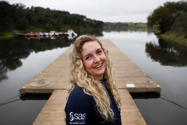 Britain's Jess Leyden of Todmorden is rowing for world gold on Saturday (Picture: Getty Images)