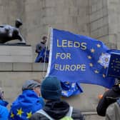 A Brexit Rejoin march in Leeds. PIC: Steve Riding
