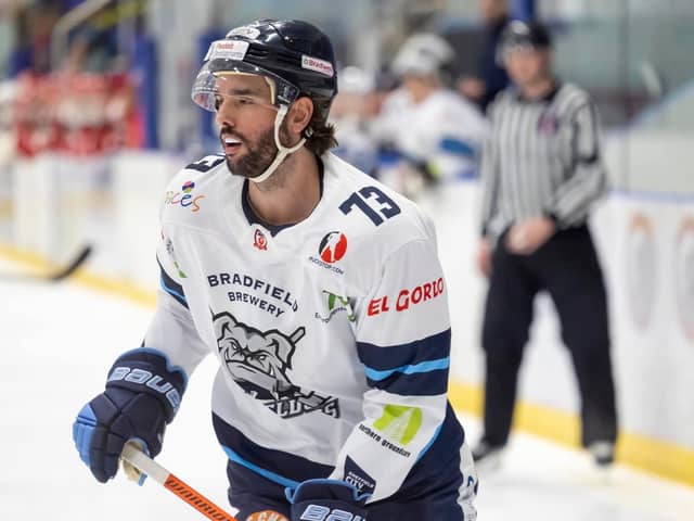 KEY MAN: Matt Bissonnette is the best import player in the league, according to his head coach at Sheffield Steeldogs, Greg Wood. Picture courtesy of Peter Best/Steeldogs Media
