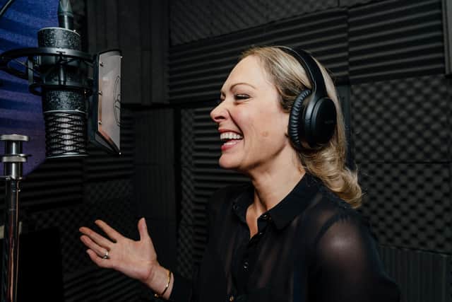 Jo Pickard, who records voice-overs from her home studio on a farm in North Yorkshire.