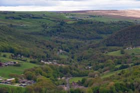 View over Mytholmroyd and Cragg Vale, Calderdale