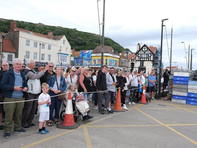 The Nao Victoria arrives in Scarborough enjoying the event