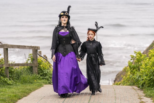 There were some striking outfits on display this weekend in Whitby