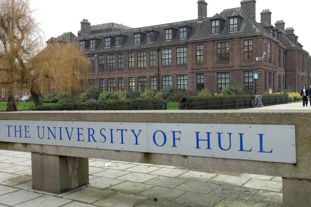 The University of Hull dropped from joint 52nd to 69th in the list.