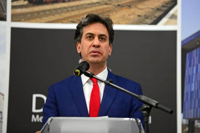 Ed Miliband is re-elected as Labour MP for Doncaster North. Picture: Marie Caley NDFP-12-12-19-Elections Doncaster 19-NMSY