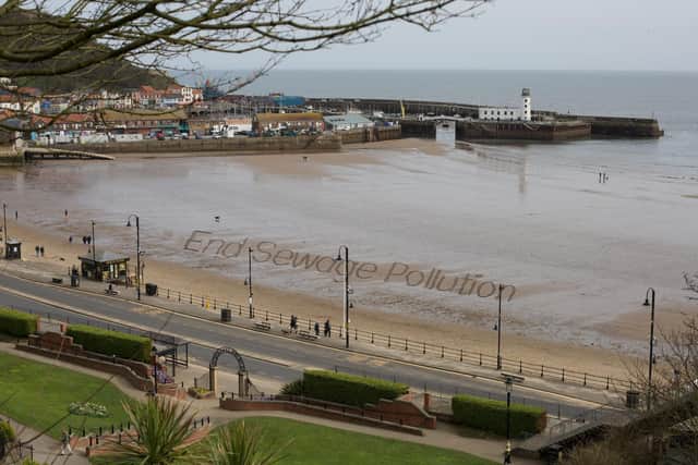 End Sewage Pollution Scarborough South Bay. Courtesy Seecurley.