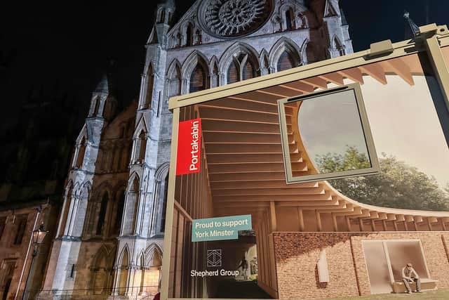 Enabling works have begun at York Minster following the arrival of two Portakabin buildings to the Minster precinct