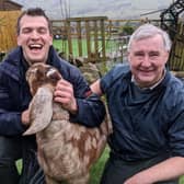 Matt Jackson-Smith and Peter Wright on The Yorkshire Vet. (Pic credit: Daisybeck Studios / The Yorkshire Vet returns next Tuesday at 8pm on Channel 5)