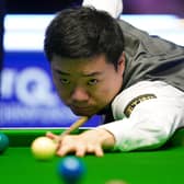 Ding Junhui during his match against Tom Ford. Photo: Mike Egerton/PA Wire