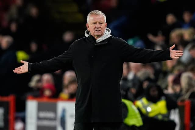 Sheffield, England, 9th December 2025. Chris Wilder manager of Sheffield United reacts during the Sheffield United vs Norwich City Sky Bet Championship match at Bramall Lane, Sheffield. Picture: Andrew Yates / Sportimage