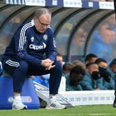 THE END: Marcelo Bielsa in contemplative mood during his final match as Leeds United coach, at home to Tottenham Hotspur