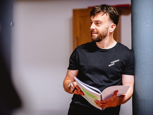 Alex Moran in rehearsals