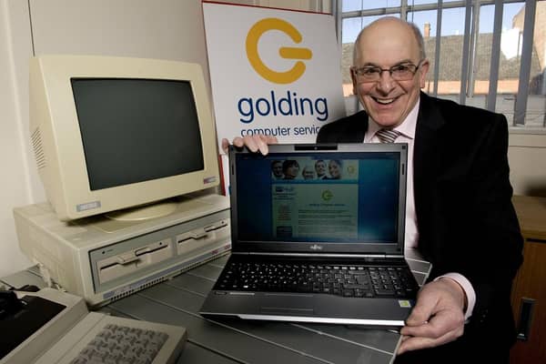 Vic Golding, who died in 2023 at the age of 86, supplied many businesses in Hull and East Yorkshire with their first computers. He was founder and managing director of Golding Computer Services. (Photo by Sean Spencer/Hull News & Pictures Ltd)