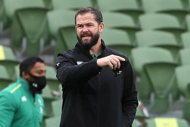 IN THE RUNNING: Ireland head coach Andy Farrell has been tipped to take over as British and Irish Lions head coach by Warren Gatland.