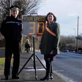A police speed watch campaign in Topcliffe in 2015