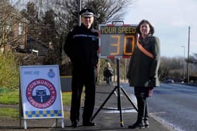 A police speed watch campaign in Topcliffe in 2015
