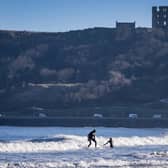 Surfers in North Bay Scarborough Picture by Marisa Cashill