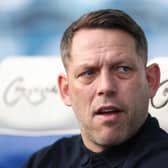 LONDON, ENGLAND - FEBRUARY 24: Leam Richardson Manager of Rotherham United before  the Sky Bet Championship match between Queens Park Rangers and Rotherham United at Loftus Road on February 24, 2024 in London, England. (Photo by Richard Pelham/Getty Images)