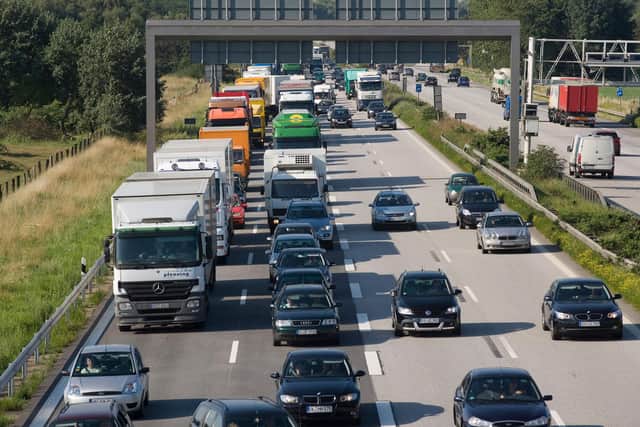 A file photo of traffic on Britain's roads. PIC: Alamy/PA.