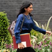 Home Secretary Suella Braverman, leaving Downing Street, London, after a Cabinet meeting. PIC: James Manning/PA Wire