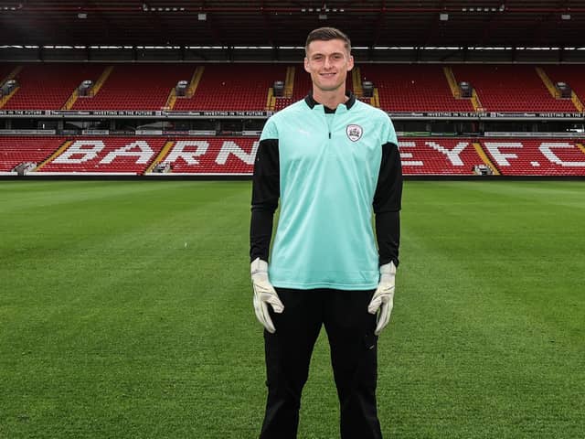 Barnsley goalkeeper Liam Roberts. Picture courtesy of Barnsley FC.