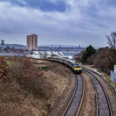A train on the tracks near South Leeds. PIC: Tony Johnson