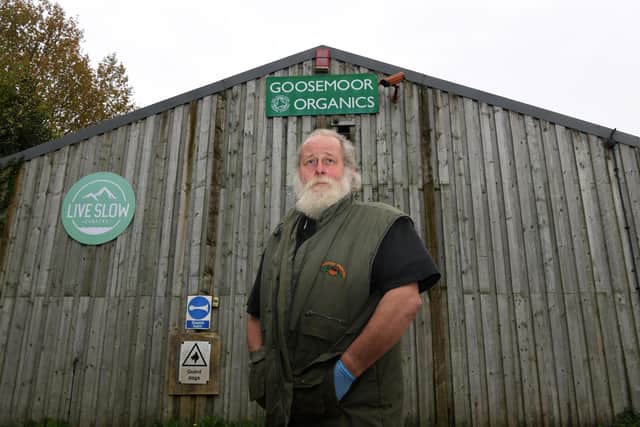 Arnold Warneken at Goosemoor Organics in Cowthorpe.