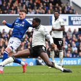 IPSWICH, ENGLAND - MARCH 16: Nathan Broadhead of Ipswich Town scores the 3rd Ipswich goal during the Sky Bet Championship match between Ipswich Town and Sheffield Wednesday at Portman Road on March 16, 2024 in Ipswich, England. (Photo by Justin Setterfield/Getty Images)