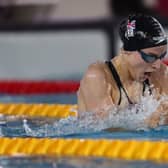Making waves: Leah Schlosshan swimming towards her second successive European Junior Championships 200m individual medley title in Belgrade.