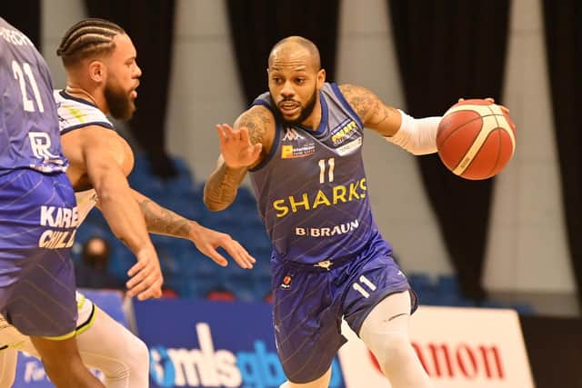 Captain marvel: Rodney Glasgow will suit up for Sheffield Sharks on Friday four months after tearing his Achilles tendon (Picture: Bruce Rollinson)