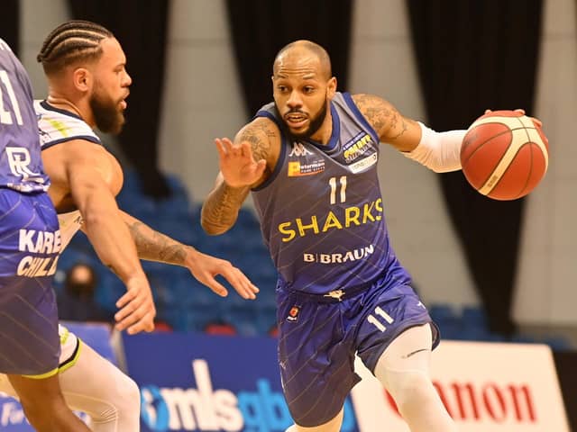 Captain marvel: Rodney Glasgow will suit up for Sheffield Sharks on Friday four months after tearing his Achilles tendon (Picture: Bruce Rollinson)