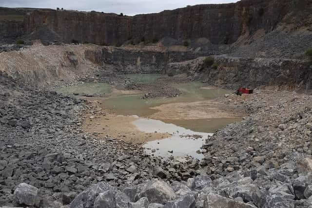 Threshfield Quarry, known as the 'Blue Lagoon', was drained during lockdown 2020 because it became an unlikley party hotspot.