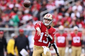 Mr Irrelevant: Brock Purdy of the San Francisco 49ers was the last man selected in the draft but has kept the 49ers on course for the play-offs. (Picture: Ezra Shaw/Getty Images)