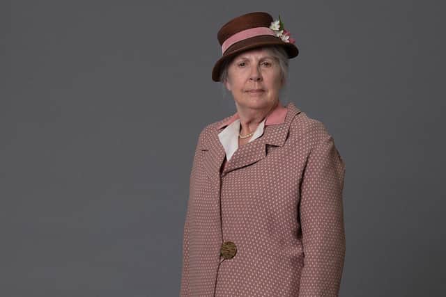 Penelope Wilton as Miss Pinkerton. Credit: BBC.