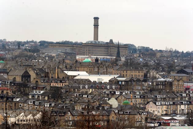 Manningham Mills dominates the skyline of Bradford, which  is the tenth largest city economy in England. (Photo  by Tony Johnson)