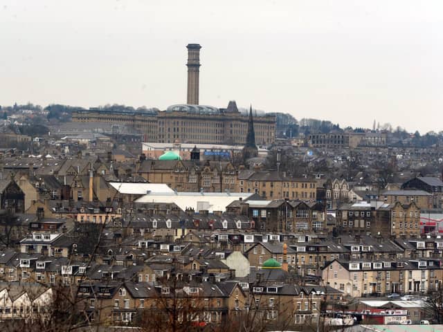 Manningham Mills dominates the skyline of Bradford, which  is the tenth largest city economy in England. (Photo  by Tony Johnson)