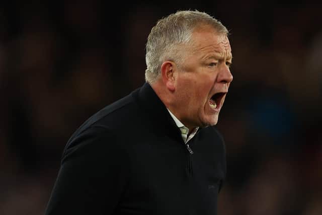 CHALLENGE: Chris Wilder has to manage his Sheffield United players well this week