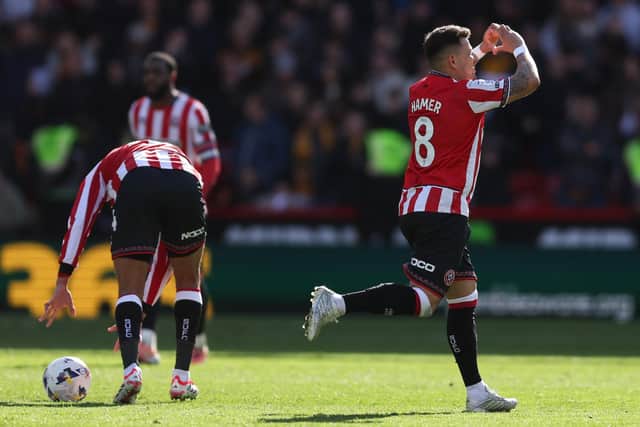 PAYING THE PENALTY: Gustavo Hamer celebrates his spot kick (Image: Jessica Hornby / Sportimage)