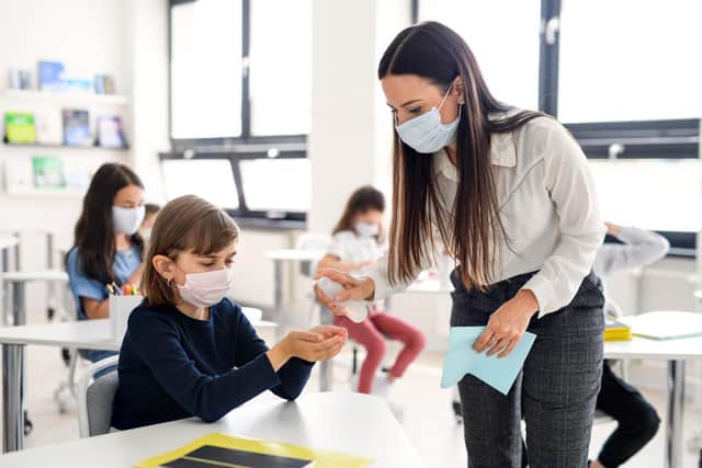 The risk of Covid infection for teachers and school staff has been revealed ahead of the return of all pupils to the classroom on 8 March. (Pic: Shutterstock)