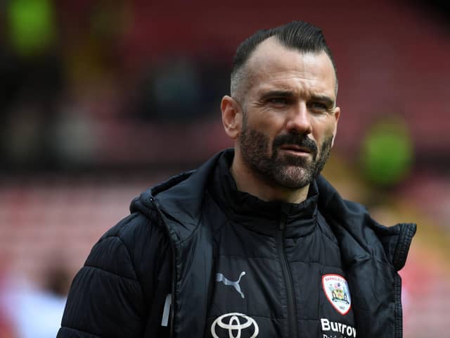 Martin Devaney was in the dugout for Barnsley's draw with Northampton Town. Image: Jonathan Gawthorpe