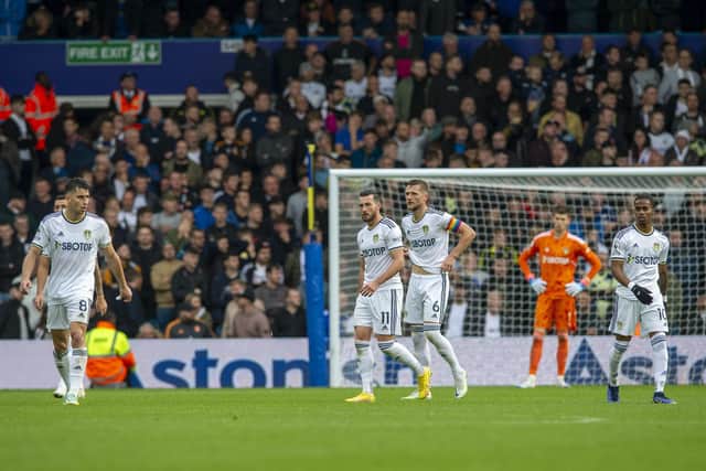 DOWNBEAT: Leeds United players react to Bobby De Cordova-Reid's crucial goal to put Fulham in front